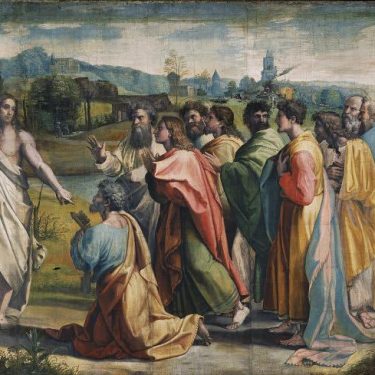 V&A_-_Raphael,_Christ's_Charge_to_Peter_(1515)